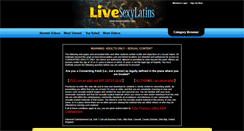 Desktop Screenshot of livesexylatins.com
