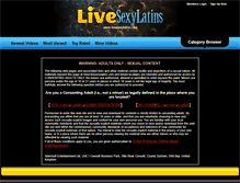 Tablet Screenshot of livesexylatins.com